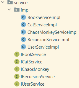 Complicated unnecessary interface structures with impl