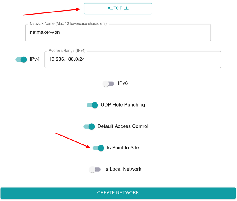 Create Netmaker network